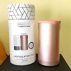 Glitter Rose Gold BrüMate Hopsulator Trio